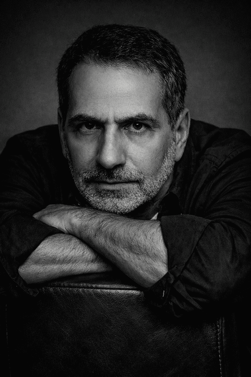 Umberto Santamaria — Black and white artist portrait